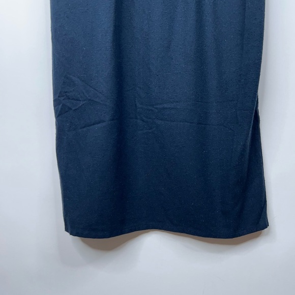 Jenni Kayne Rove Dress Silk Navy Blue Midi Dress Pockets Textured Classic Small - Picture 5 of 12